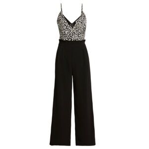 NWT J.O.A. Sleeveless Surplice Wide Leg Jumpsuit